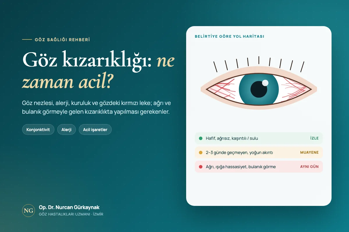 Göz Kızarıklığı Neden Olur? Hangi Durumlar Acildir?